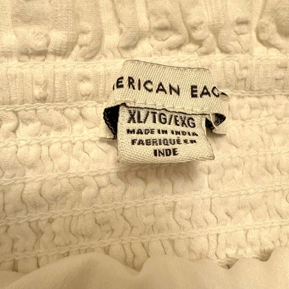 American Rag White Ruffled Cropped Tank - Picture 3 of 3